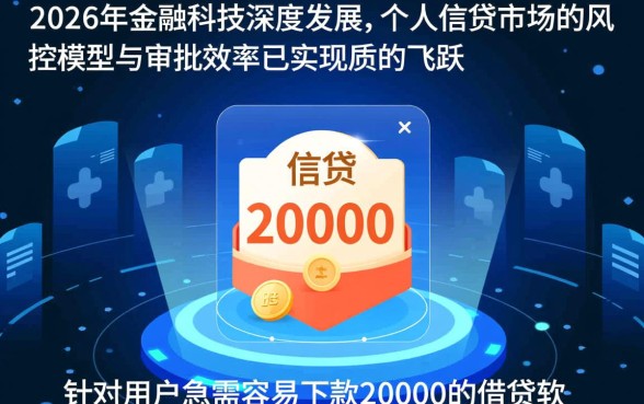 容易下款20000的借贷软件有哪些