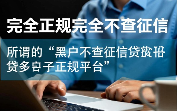 黑户不查征信正规网贷口子有哪些