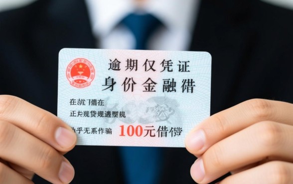 征信有逾期身份证借钱100下吗