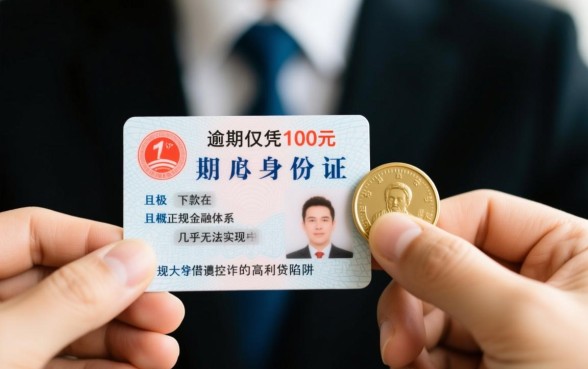 征信有逾期身份证借钱100下吗