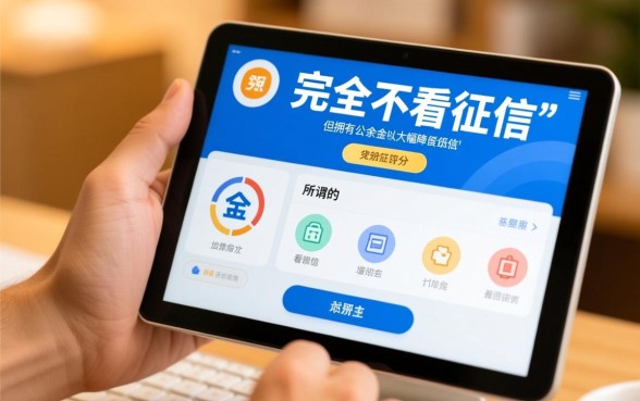 有公积金不看征信的贷款app