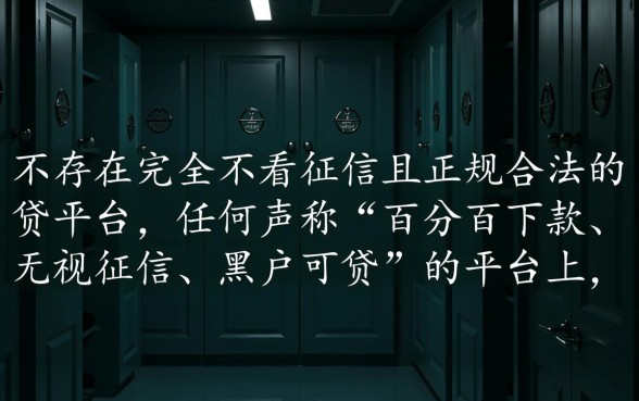 哪个平台能下款不看征信的网贷