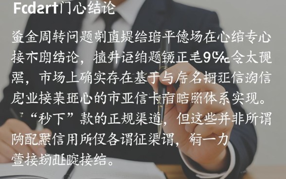 有没有用信用卡秒下的贷款口子