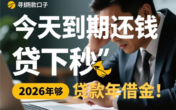 有没有秒下的口子今天到期还钱