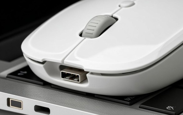 无线鼠标下面有个长方形的口子