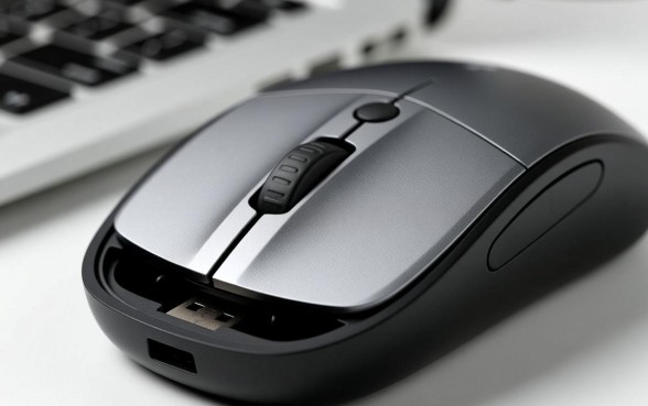 无线鼠标下面有个长方形的口子