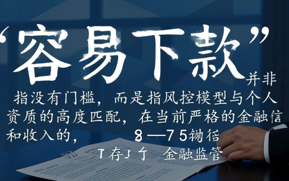 现在有没有比较容易下款的口子