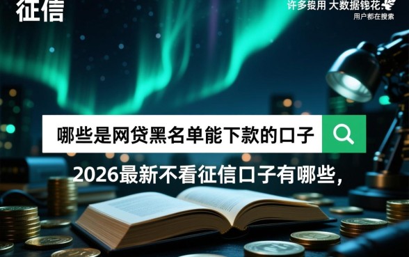 2026最新不看征信口子有哪些