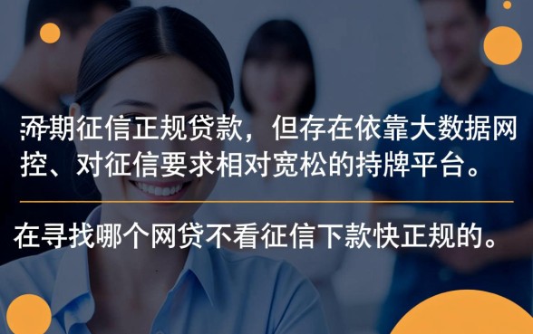 正规不看征信的平台有哪些