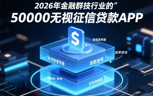 50000无视征信贷款APP靠谱吗