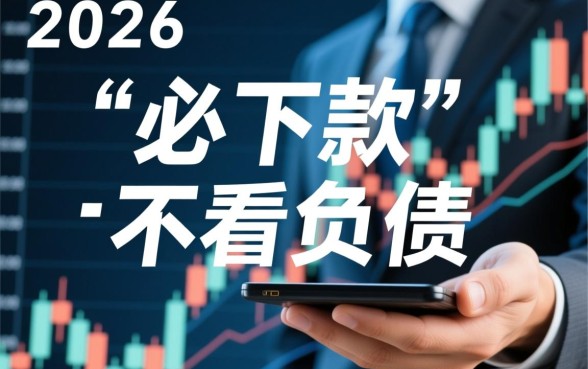 2026必下款的口子不看负债吗