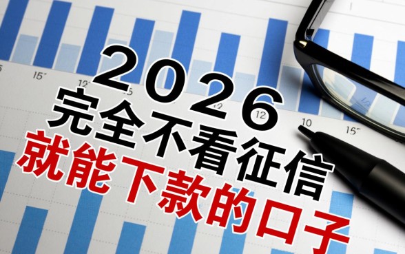 2026不看征信能下款的口子有哪些
