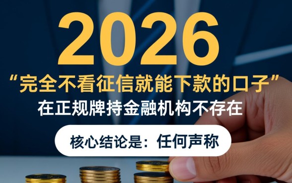 2026不看征信能下款的口子有哪些