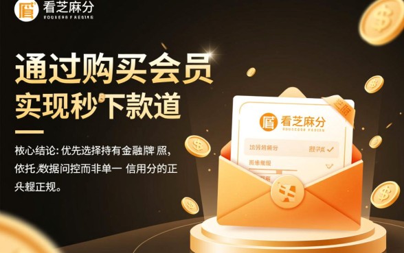 不看芝麻分买会员秒下款的口子靠谱吗