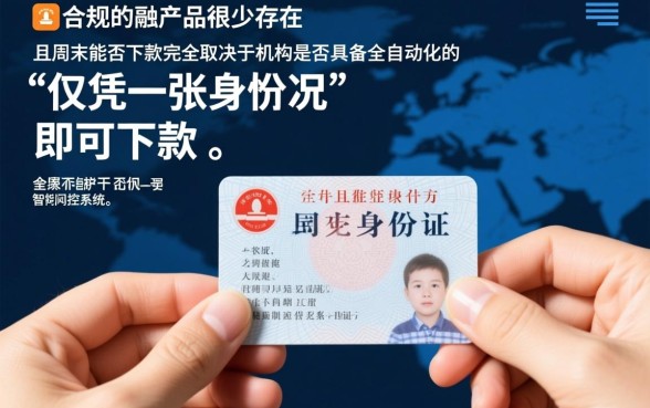 周末能下款的只要身份证的口子有哪些