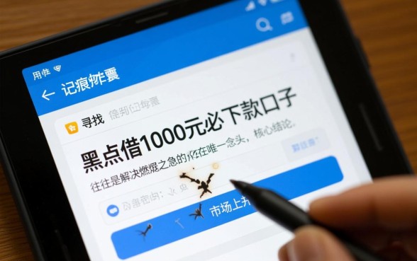 黑户借1000元必下款口子有哪些