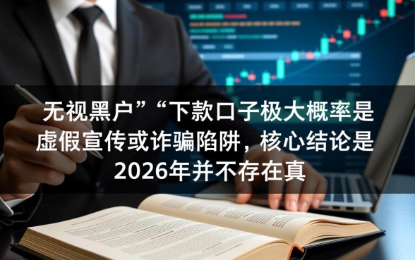 2026能下款的口子无视黑户吗