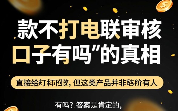 秒下款不打电联审核的口子有吗