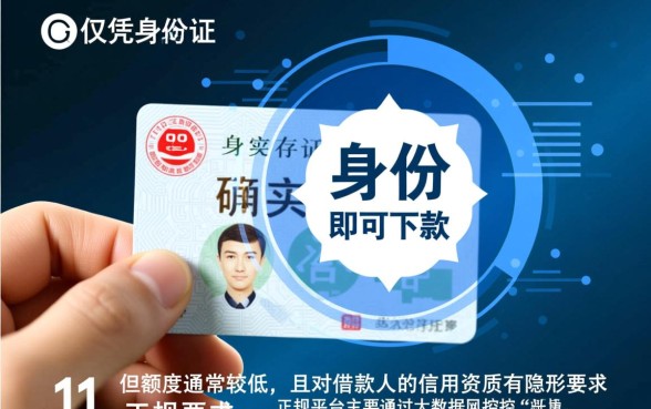 凭身份证秒下款的平台有哪些