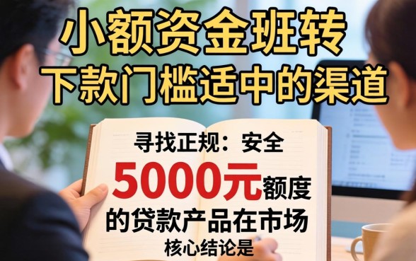 能下5000元的贷款口子有哪些