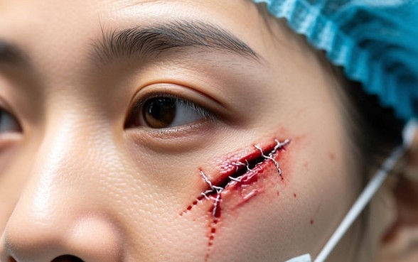 眉骨下方3公分口子需要缝针吗,怎么处理不留疤 眉骨下方3公分口子需要缝针吗