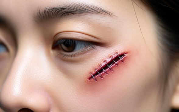 眉骨下方3公分口子需要缝针吗,怎么处理不留疤 眉骨下方3公分口子需要缝针吗