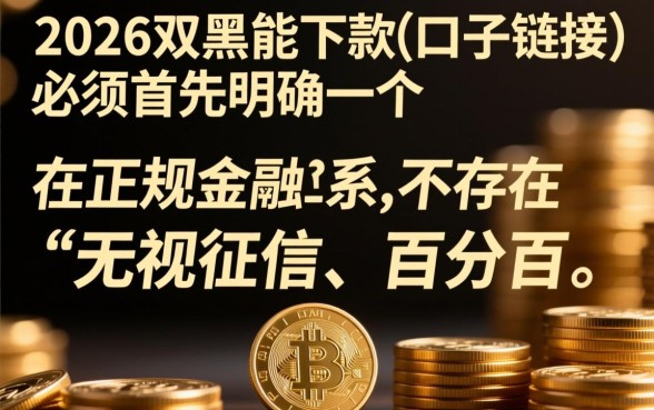 2026双黑能下款的口子链接是真的吗