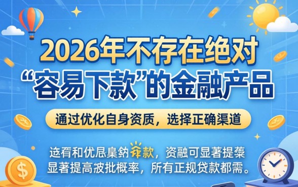 2026年容易下款的口子有哪些