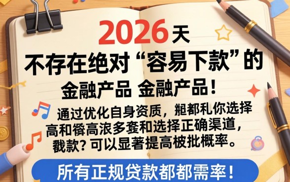 2026年容易下款的口子有哪些