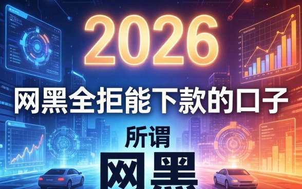 网黑全拒能下款的口子2026