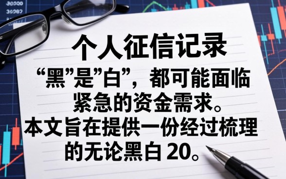 20个无视黑白秒下款平台推荐
