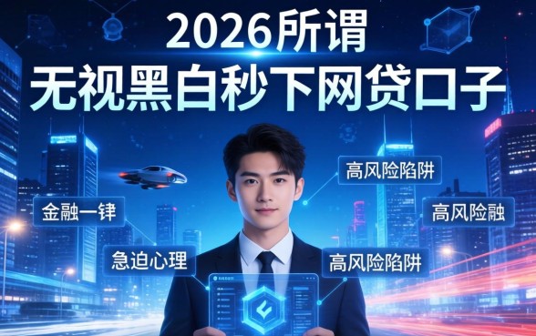 2026年无视黑白秒下网贷口子是真的吗