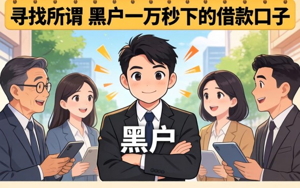 黑户一万秒下的借款口子有哪些
