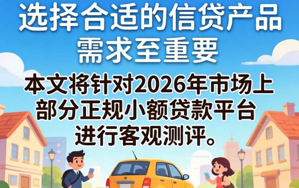 无视征信2026正规小贷口子如何申请