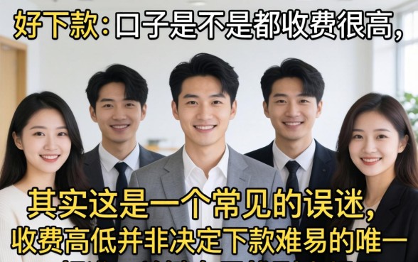 好下款的口子是不是都收费很高