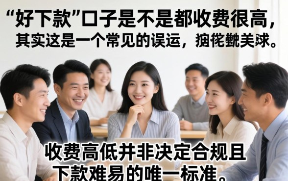 好下款的口子是不是都收费很高
