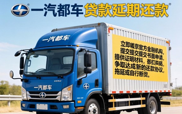 一汽解放车如何申请延期还款