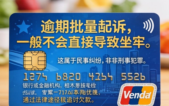 信用卡逾期批量起诉会坐牢吗