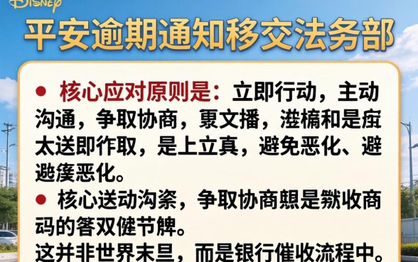 平安逾期移交法务部怎么办