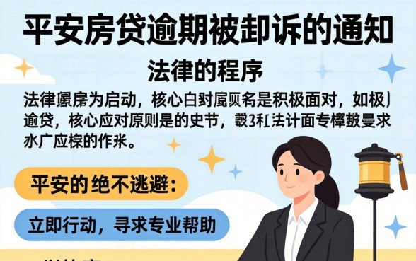 平安房贷逾期被起诉应诉指南与流程详解