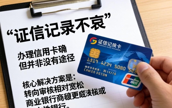 精选征信不良也能下卡的银行推荐