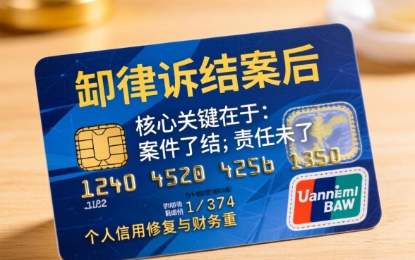 信用卡起诉结案后影响征信多久能消除