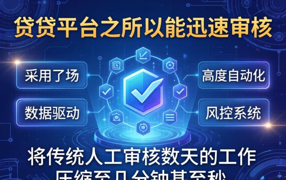 这些借贷平台为何能迅速审核