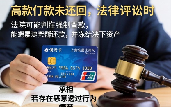 欠信用卡被起诉的后果是什么