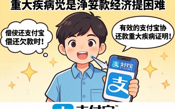 支付宝协商还款重大疾病证明模板及流程详解