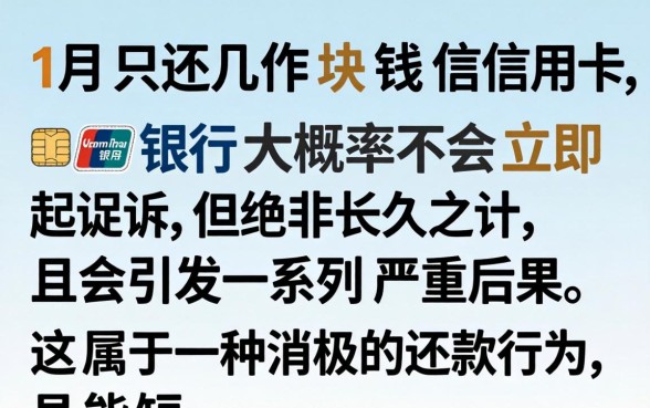 信用卡逾期每月还几十块会被起诉吗