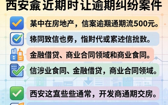 西安律师处理逾期案件收费标准
