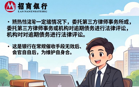 招商银行会委托第三方起诉吗?逾期多久会被起诉? 招商银行会委托第三方起诉吗