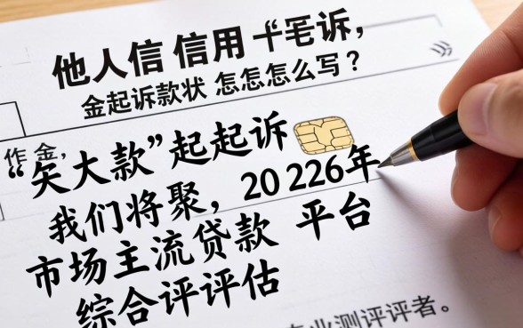 他人信用卡欠款起诉状范本及流程详解