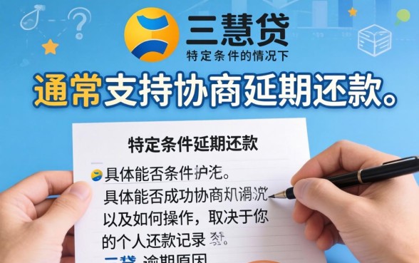 三慧贷延期还款具体操作流程是什么